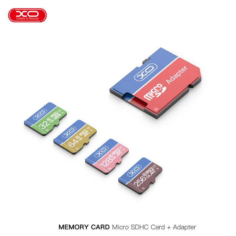 XO карта памет 128GB microSDXC кл. 10 + адаптер