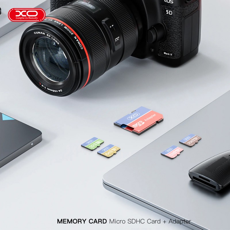 XO карта памет 128GB microSDXC кл. 10 + адаптер