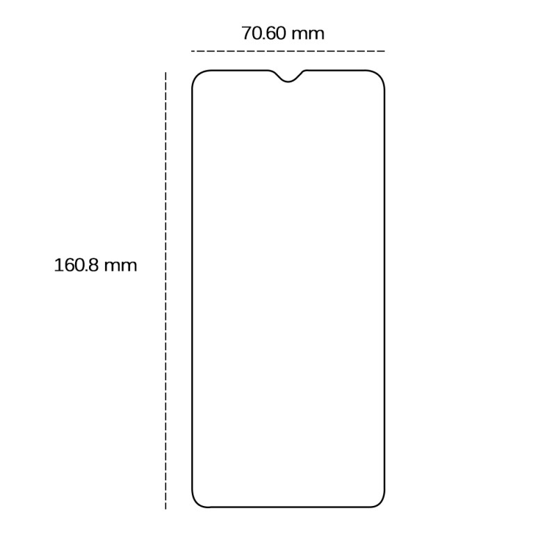Закалено стъкло 2,5D за Samsung Galaxy M02 / M02S / A20S / A03 / A03s / A02 / A02S / A70 / A70S / Realme C35