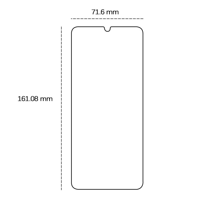 2.5D закалено стъкло за Samsung Galaxy A06s
