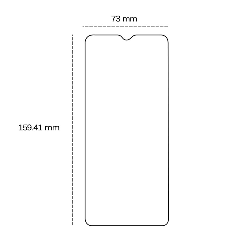 Закалено стъкло 2,5D за Xiaomi Redmi A4