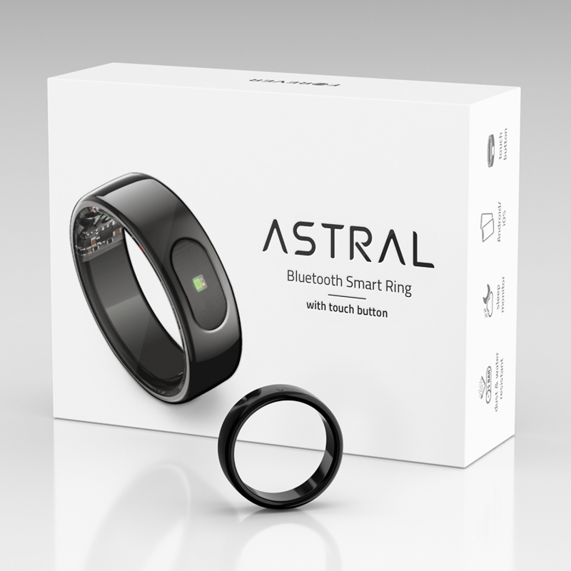 Forever смарт пръстен Astral SR-100 черен размер 12