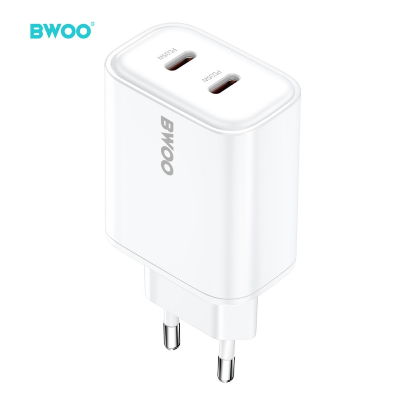 BWOO мрежово зарядно PD 35W CDA206 USB-C бяло