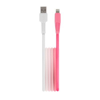 Setty USB - Lightning кабел 1.5 m 2.4A KGA-L-1.52420 градиент бяло-розово