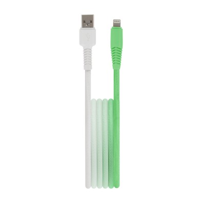 Setty USB - Lightning кабел 1.5 m 2.4A KGA-L-1.52420 ментово-бял градиент