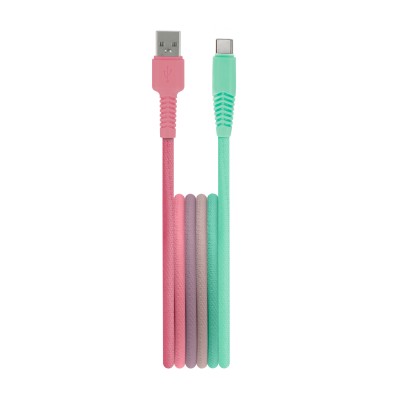 Setty USB - USB-C кабел 1,5 м 3A KGA-C-1.5320 градиент тюркоазено-розов