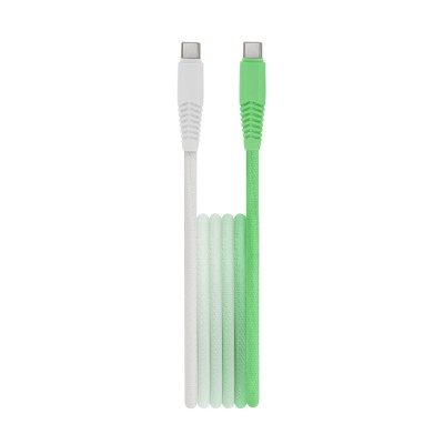 Setty кабел USB-C - USB-C 1,5 m 3A KGC-C-1.5320 градиент ментово-бял