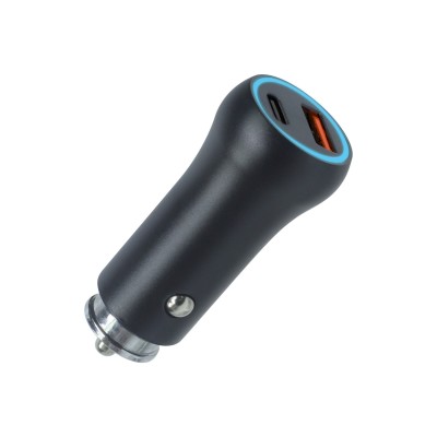 Зарядно за кола Setty USB-A + USB-C 20W CC-AC-201 черно