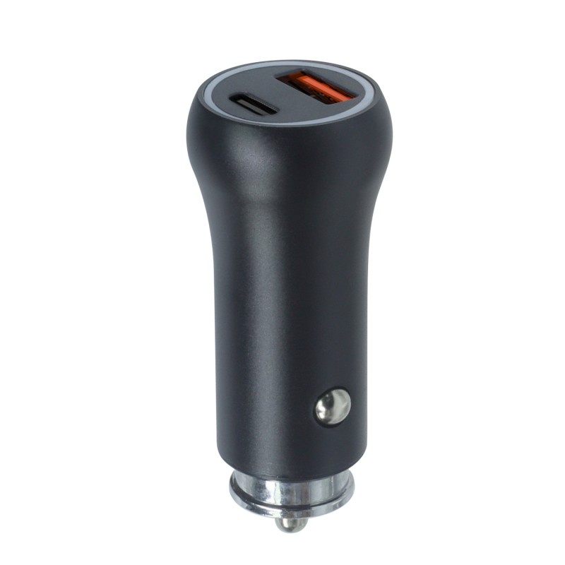 Зарядно за кола Setty USB-A + USB-C 20W CC-AC-201 черно