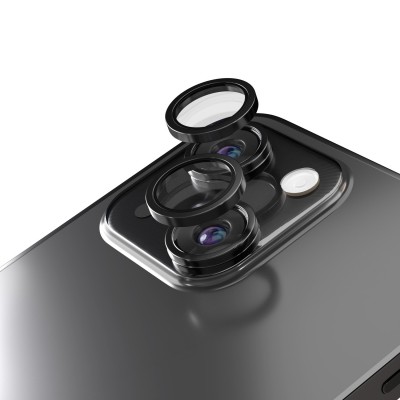 Стъкло за камера Etteri за iPhone 14 / 14 Plus черно