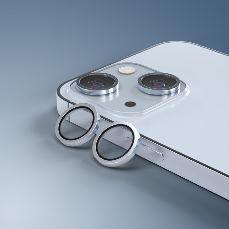 Etteri стъкло за камера за iPhone 15 / 15 Plus синьо