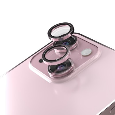 Etteri стъкло за камера за iPhone 15 / 15 Plus розово