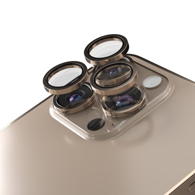 Стъкло за камера Etteri за iPhone 16 Pro / 16 Pro Max златисто