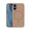 Силиконов кейс Thin Mag за iPhone 16e / 17e кафяв