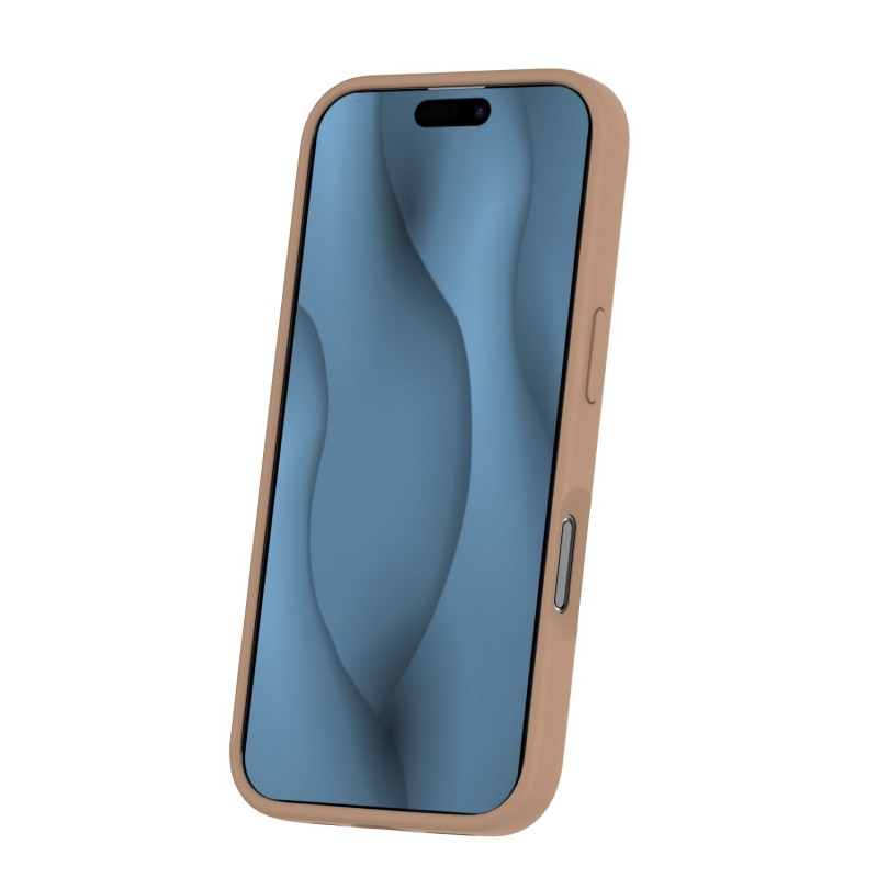 Силиконов кейс Thin Mag за iPhone 16 6.1" кафяв