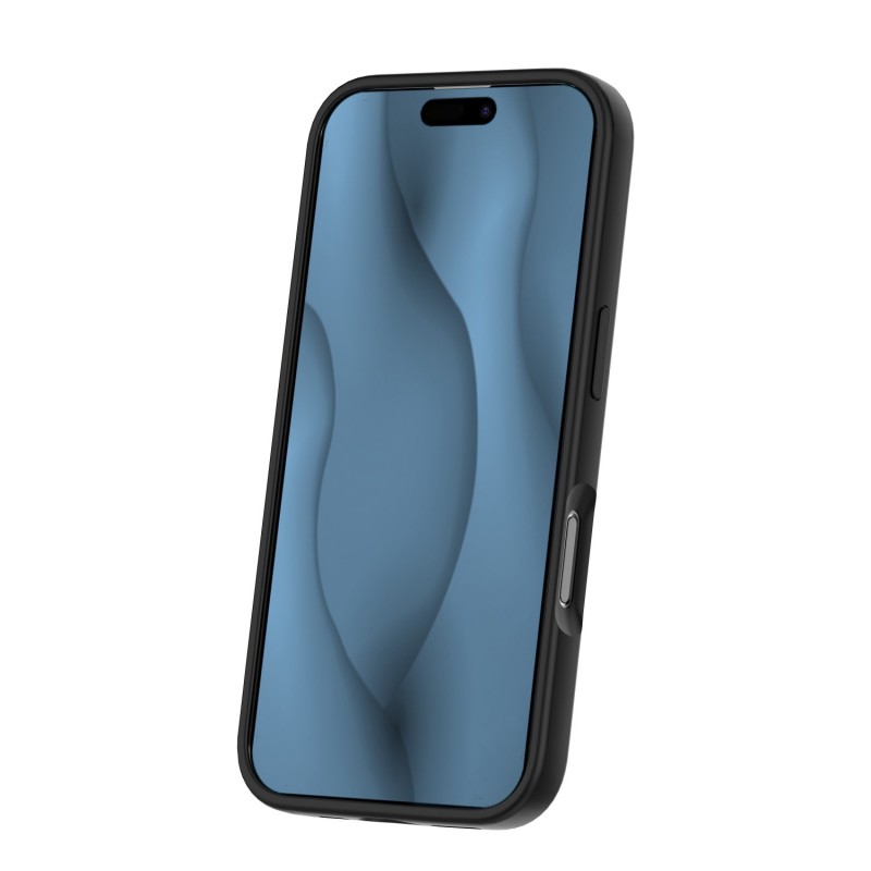 Силиконов кейс Thin Mag за iPhone 16e / 17e, черен