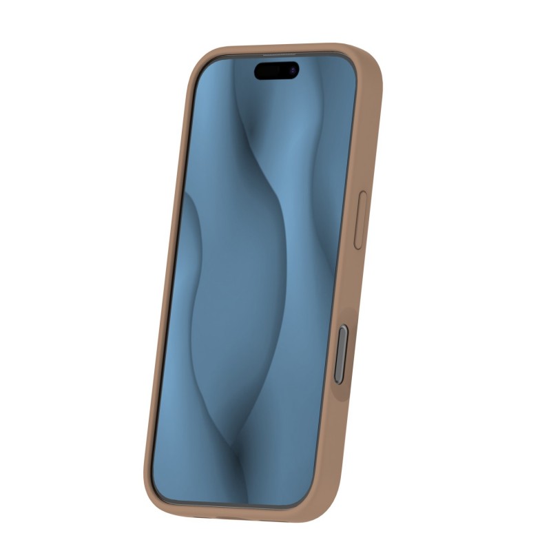 Силиконов кавър Thin Mag за iPhone 16 Pro 6.3" кафяв
