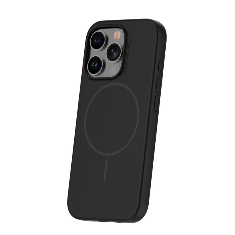 Силиконов кавър Thin Mag за iPhone 16 Pro 6.3" черен