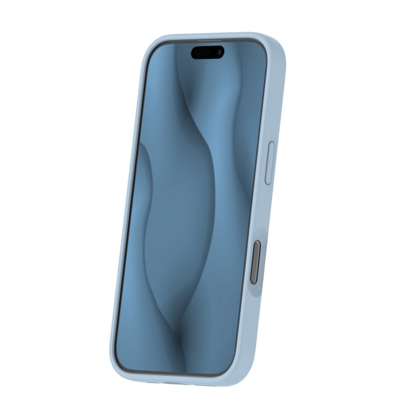 Силиконов кавър Thin Mag за iPhone 16 Pro 6.3" светло син