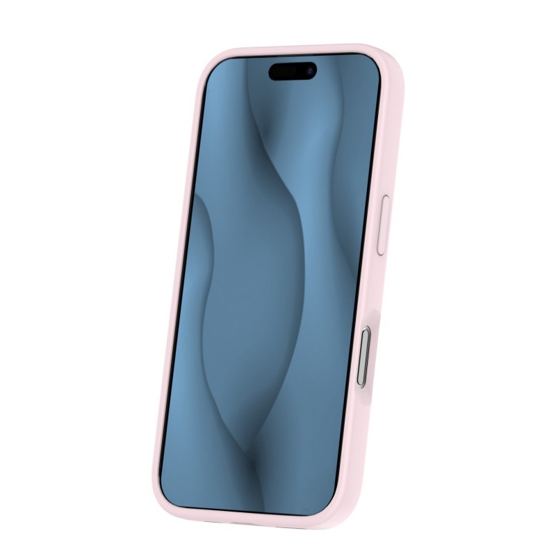 Силиконов кавър Thin Mag за iPhone 16e / 17e светло розов