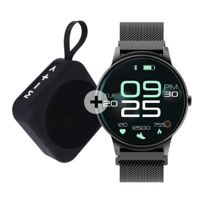 Forever смарт часовник ForeVive 2 SB-330 черен с Bluetooth говорител 3W