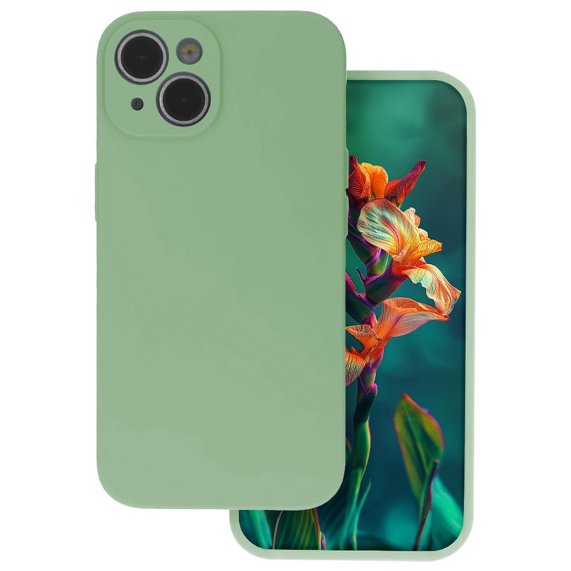Силиконов капак за iPhone 17 6.3" шам фъстък
