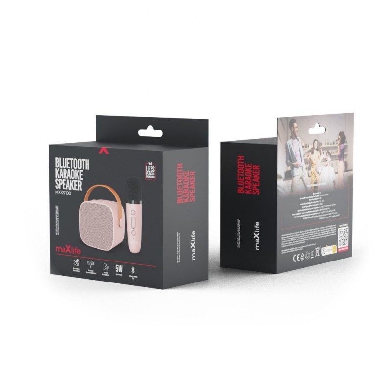 Maxlife Bluetooth караоке комплект MXKS-100 розов
