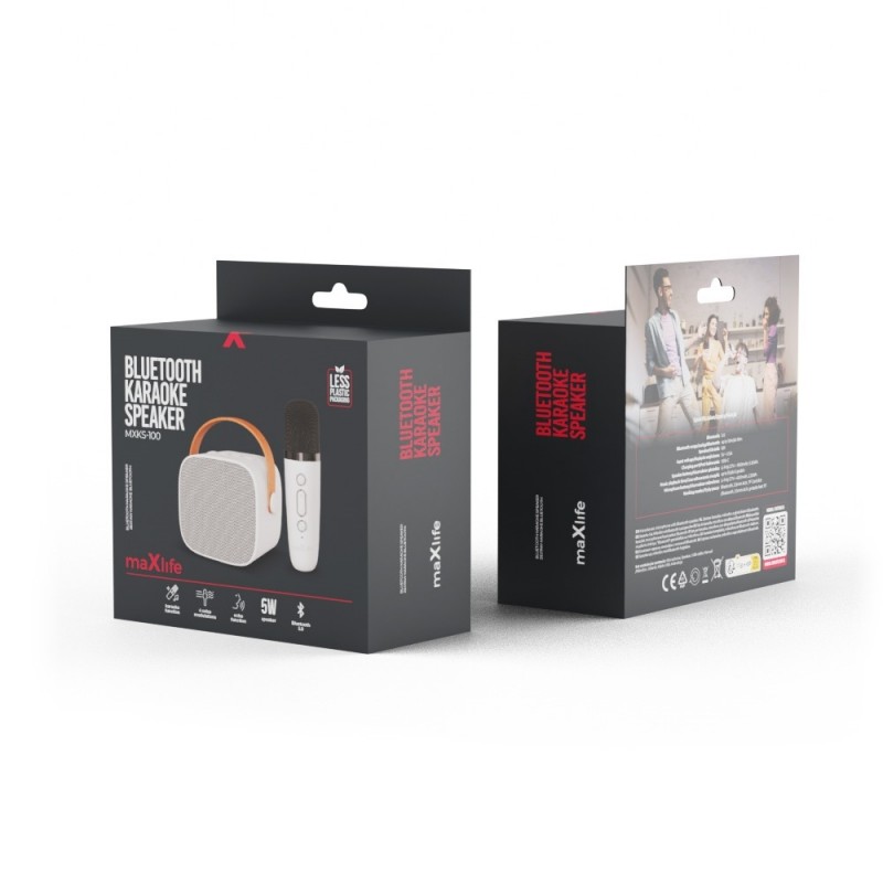 Maxlife Bluetooth караоке комплект MXKS-100 бял
