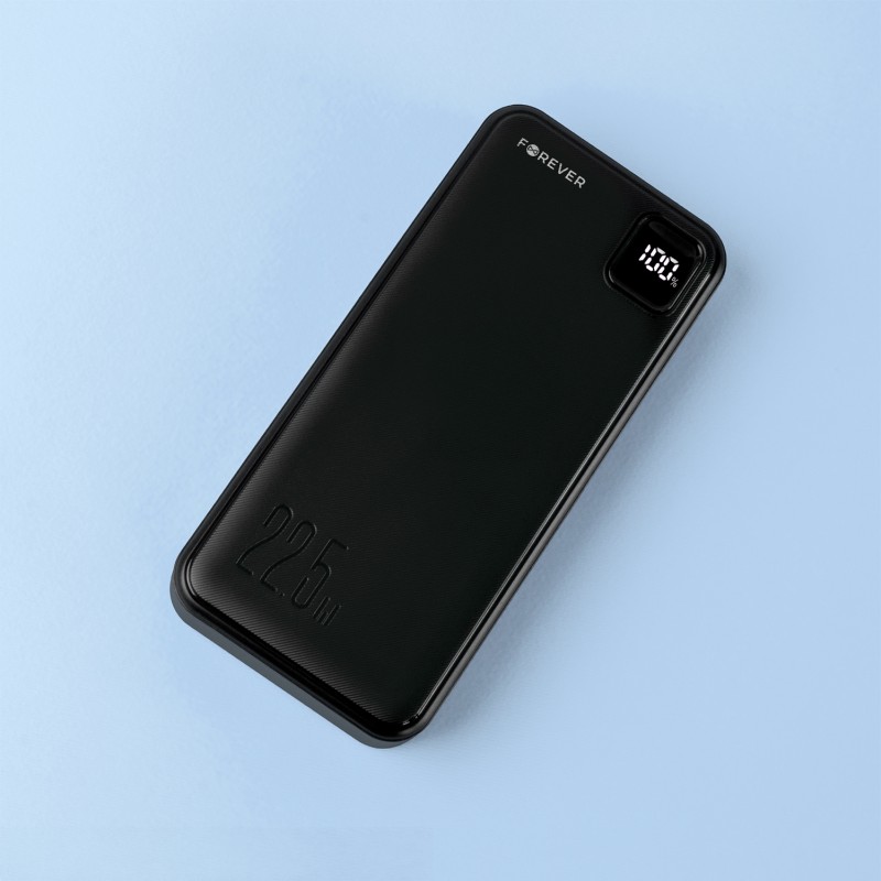 Forever power bank TB-300L PD QC 22,5W 20000 mAh czarny
