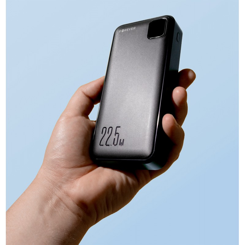 Forever power bank TB-300L PD QC 22,5W 20000 mAh czarny