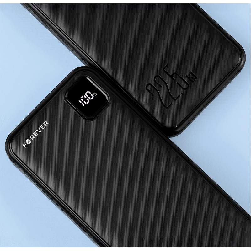 Forever power bank TB-300M PD QC 22,5W 10000 mAh черен
