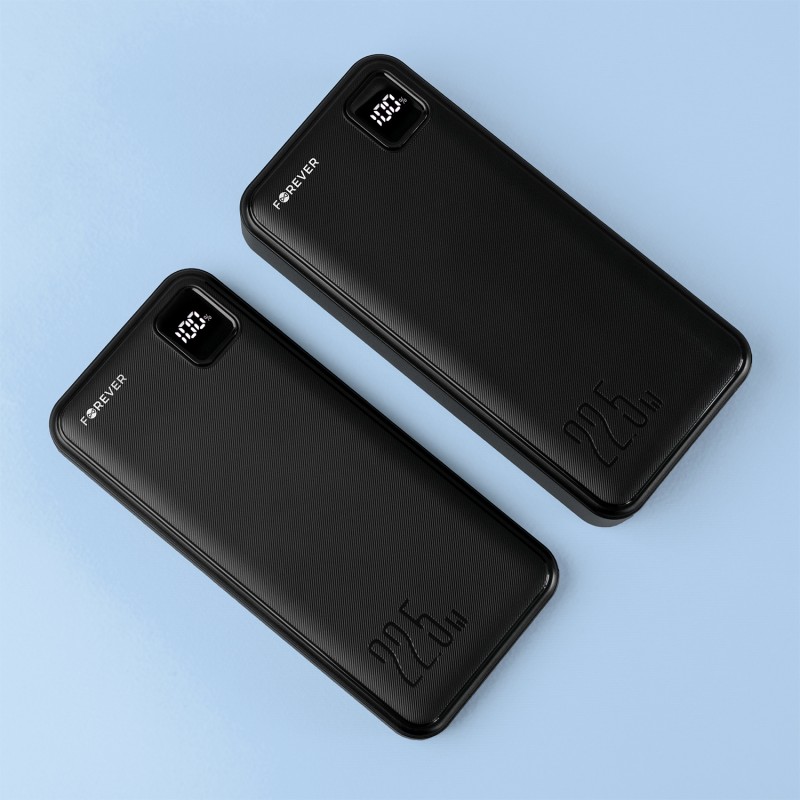 Forever power bank TB-300M PD QC 22,5W 10000 mAh черен