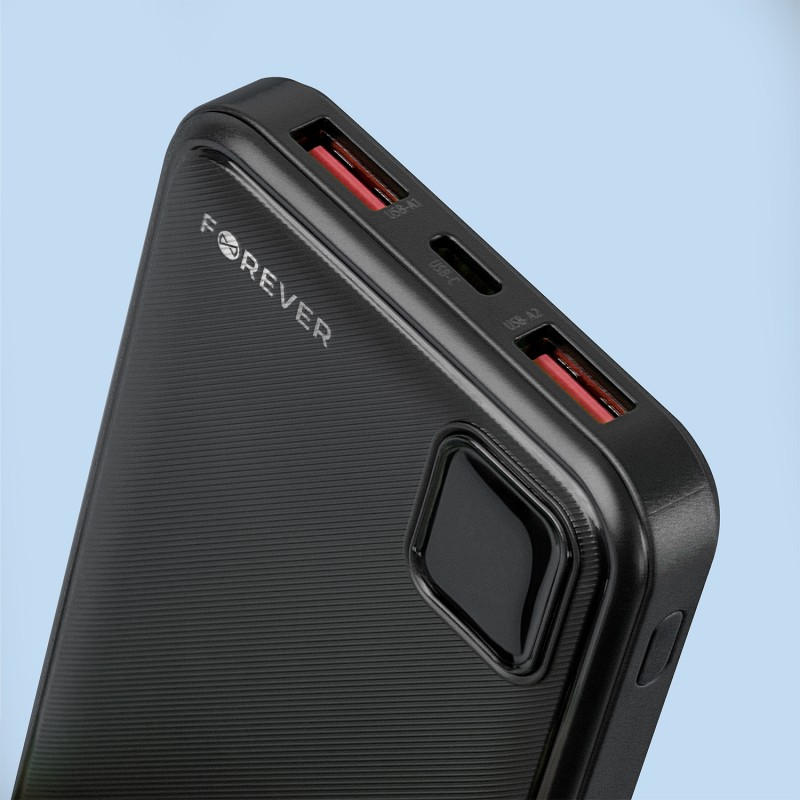 Forever power bank TB-300M PD QC 22,5W 10000 mAh черен
