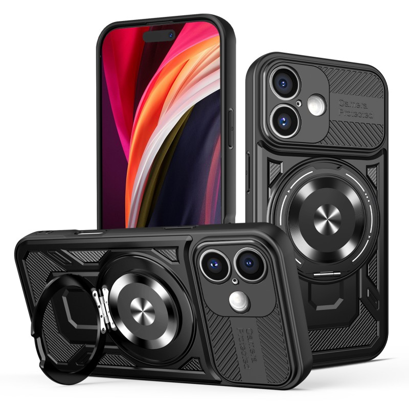 Оверлей Defender Armor Mag за iPhone 16 6.1" черен