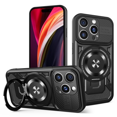 Оверлей Defender Armor Mag за iPhone 15 Pro 6.1" черен