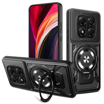 Овърлей Defender Armor Mag за Xiaomi Redmi Note 14 Pro 5G, черен