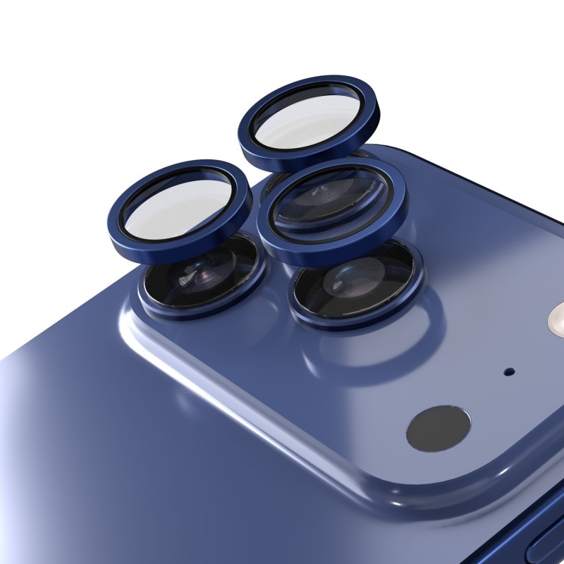 Etteri стъкло за камера за iPhone 17 Pro / 17 Pro Max синьо