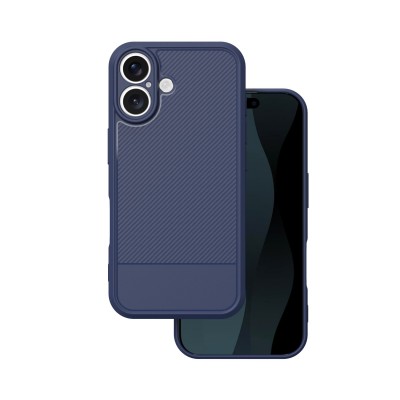 Кейс Simple Carbon за iPhone 17 6.3" син