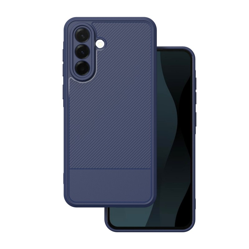 Simple Carbon overlay за Samsung Galaxy A36 5G / A37 5G син