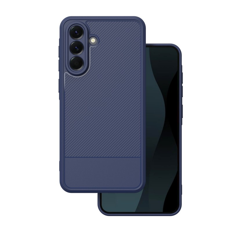 Simple Carbon overlay за Samsung Galaxy A56 5G син