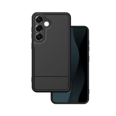 Капак Simple Carbon за Samsung Galaxy S24 / S25 черен