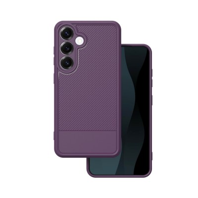 Капак Simple Carbon за Samsung Galaxy S24 / S25 лилав
