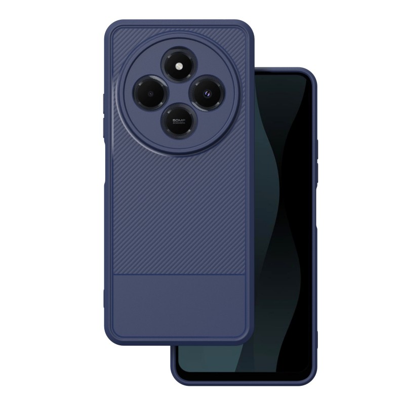 Кейс Simple Carbon за Xiaomi Redmi 14C 4G/ 14C 5G / POCO C75 / Redmi 17C 4G, син