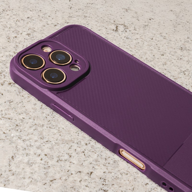 Капак Simple Carbon за Samsung Galaxy S25 FE, лилав