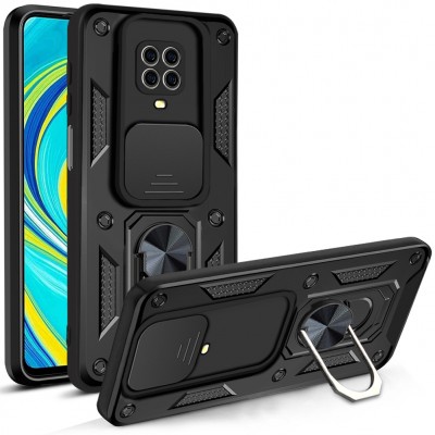 Кейс Defender Slide за Xiaomi Redmi Note 9s / 9 Pro / 9 Pro Max черен
