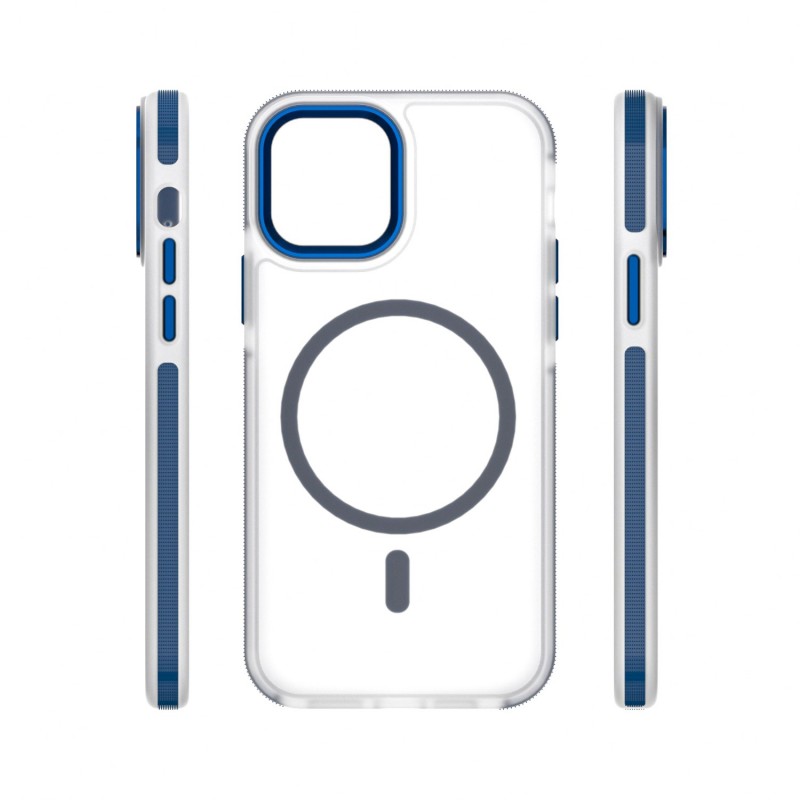 Калъф Etteri Icy Mag за iPhone 12 / 12 Pro 6.1'' син