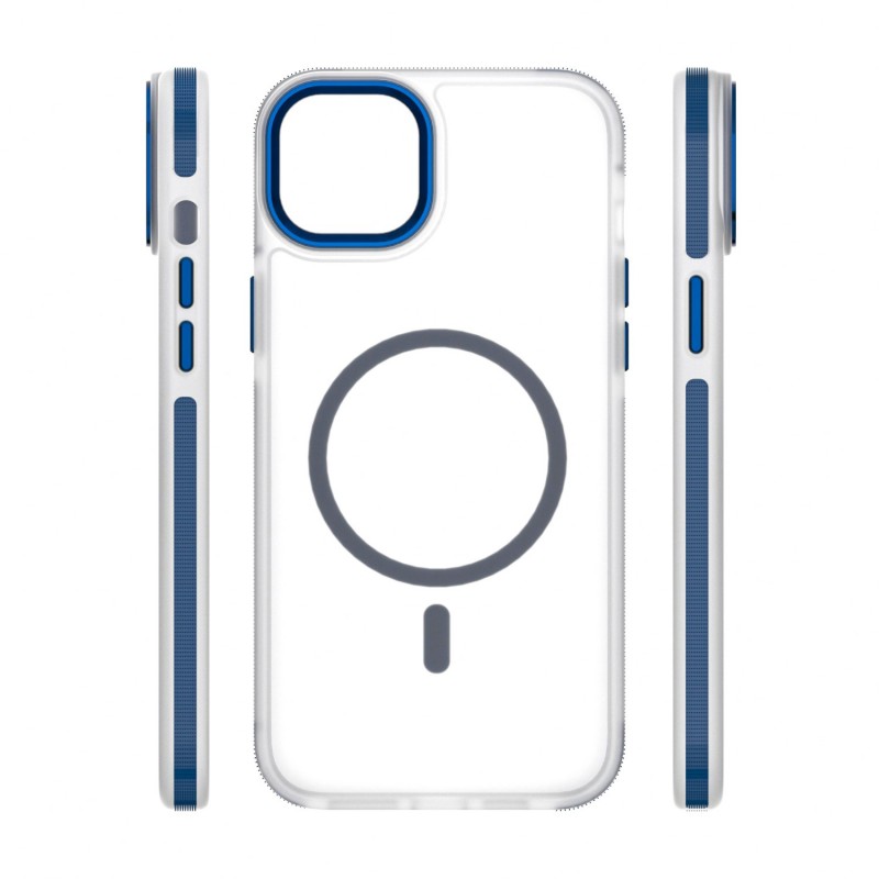Калъф Etteri Icy Mag за iPhone 13 6.1" син