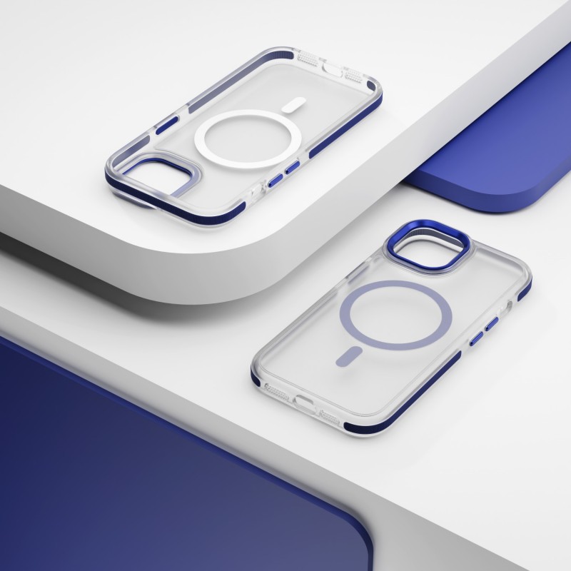 Калъф Etteri Icy Mag за iPhone 14 6.1" син