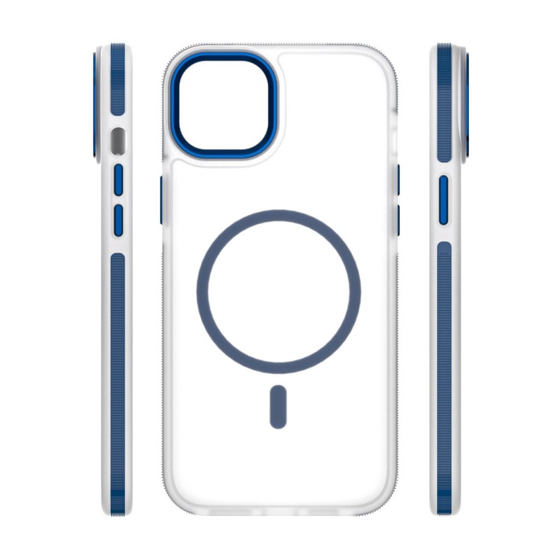 Калъф Etteri Icy Mag за iPhone 15 6.1" син