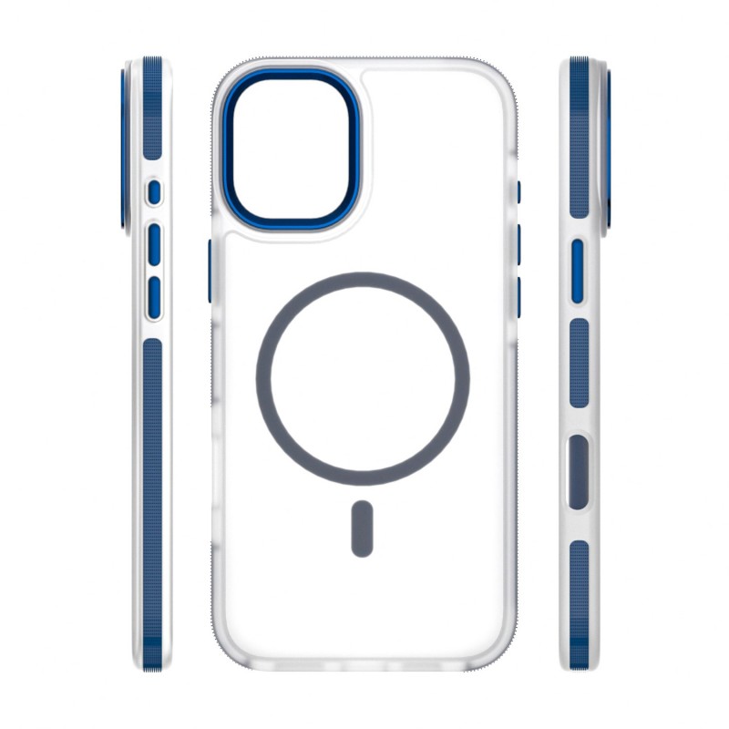 Калъф Etteri Icy Mag за iPhone 16 6.1" син